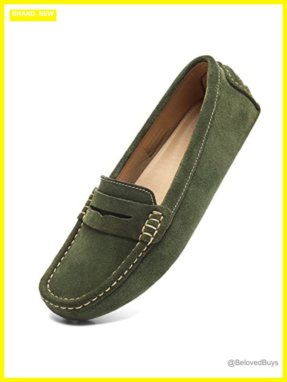 Suede Leather Casual Penny Loafers Mocc Driving Slip-On Flats